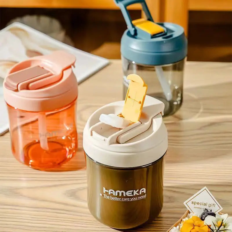 Portable 500ml Plastic Hot Cold Drink Cup