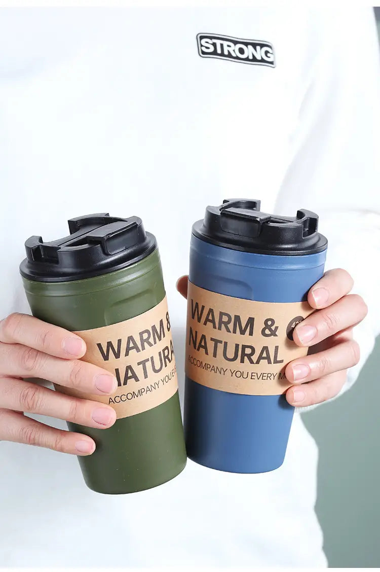 1pc Creative Large Capacity Letter Water Cup with Lid